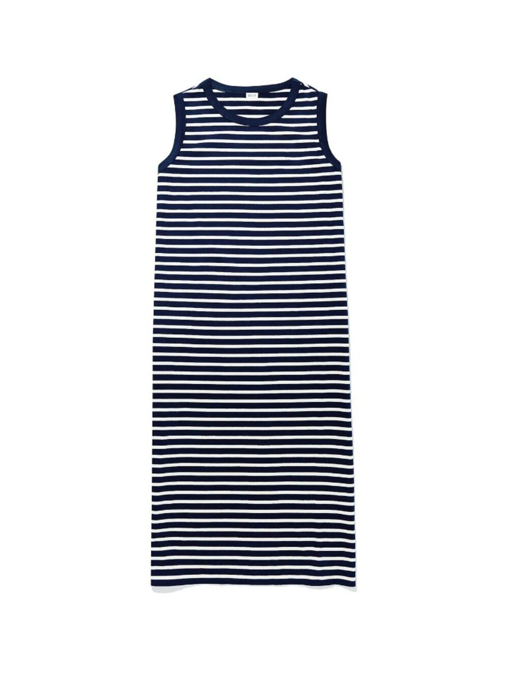NWT Kule The Tank Dress, Navy/Cream, XL